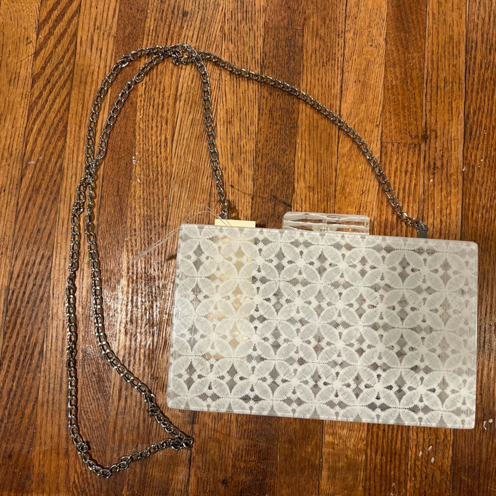 NWT BHLDN Acrylic Bridal Purse